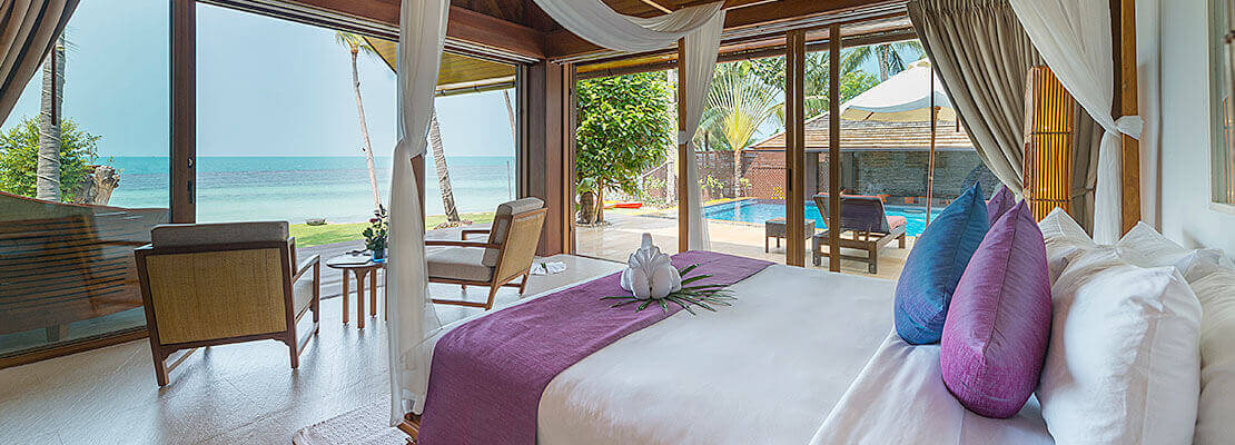 Baan Puri - Lotus beachfront suite outlook